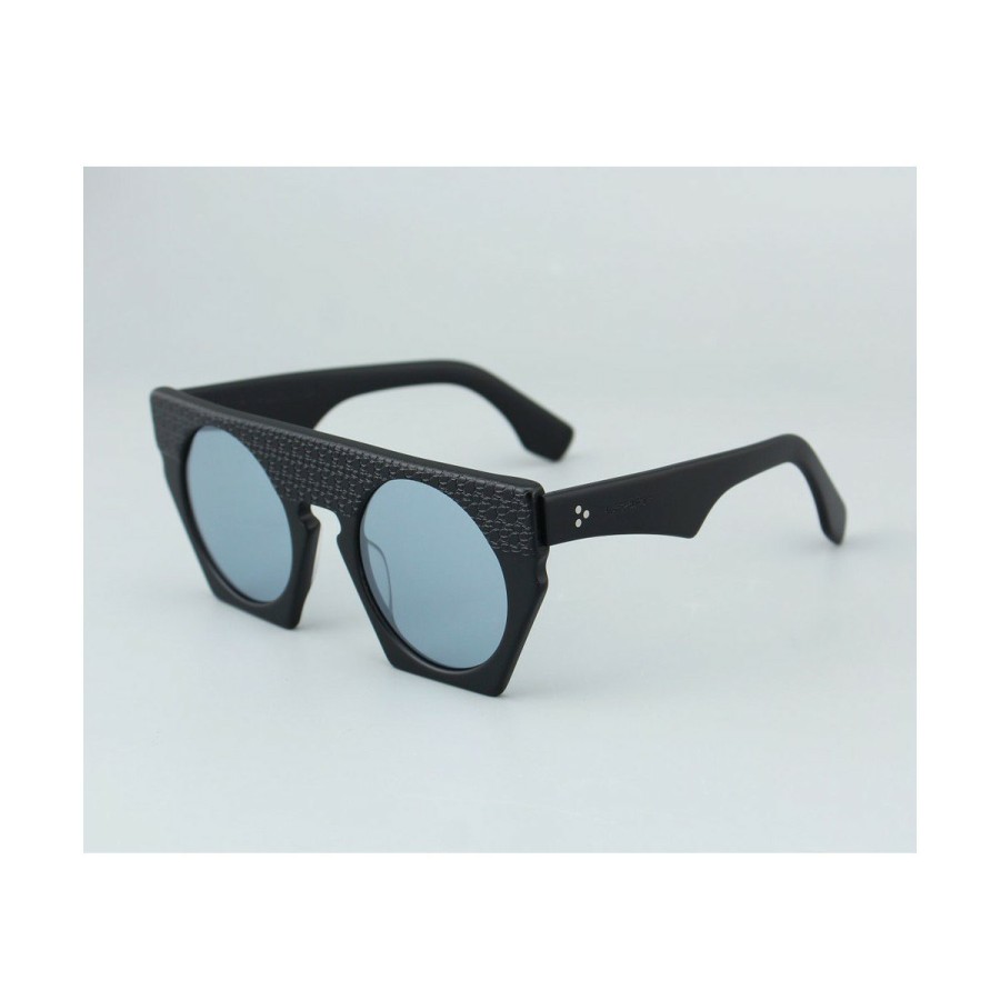 Occhiali Da Sole Leziff | M1863 Blu-Nero Satinato