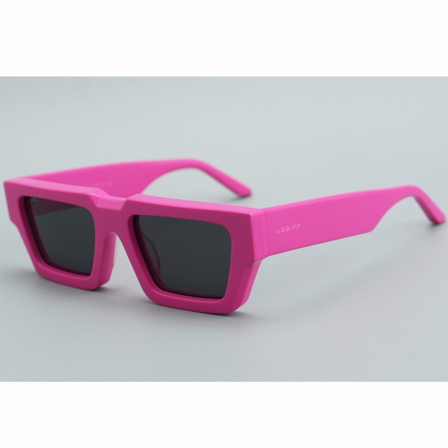 Occhiali Da Sole Leziff | Miami Nero-Fucsia